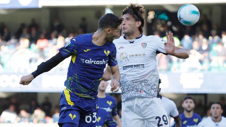 Primo scatto. Roberto Gagliardini autore della prima rete dei gialloblù