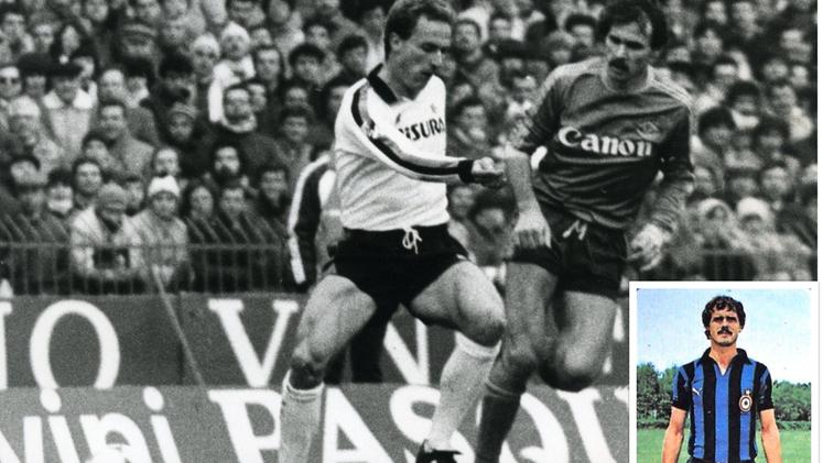 Hellas-Inter gara scudetto del febbraio ’85: Fontolan e Rummenigge (archivio l'Arena)
