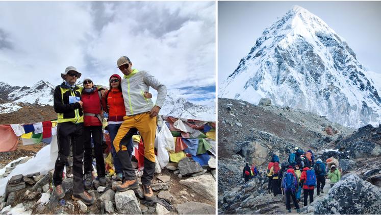 In marcia verso le grandi montagne e il ricordo dei familiari di Tommaso Quaratino al Thukla Pass