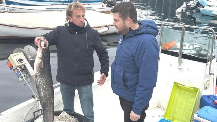 Al porto Raffaele Monese con Alberto Bullio