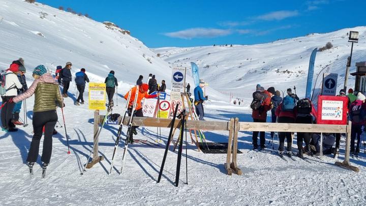 Piste e montagne innevate dopo i 50 centimetri di fiocchi caduti nei giorni scorsi