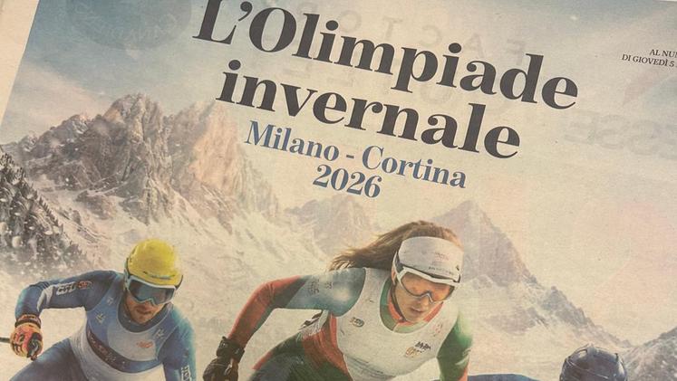 La copertina dell'inserto speciale sulle Olimpiadi in edicola il 5 febbraio con L'Arena