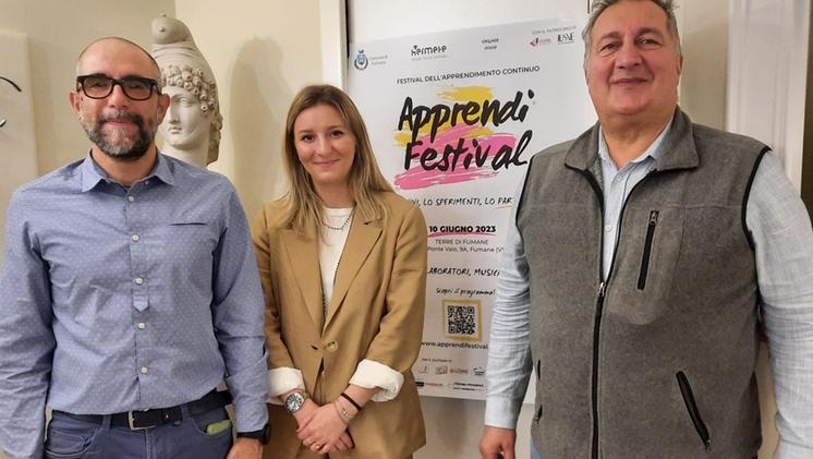 Apprendi Festival: da sinistra Simone Perina, Virginia Nocca e Andrea Porcarelli (foto Madinelli)