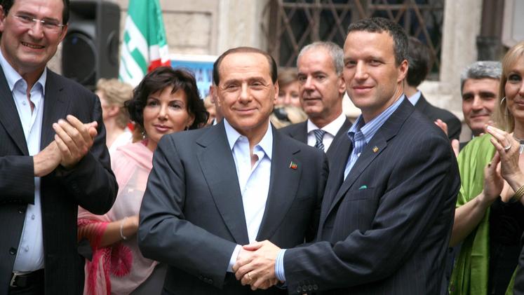 Berlusconi con Bonfrisco, Tosi, Conta e Galan