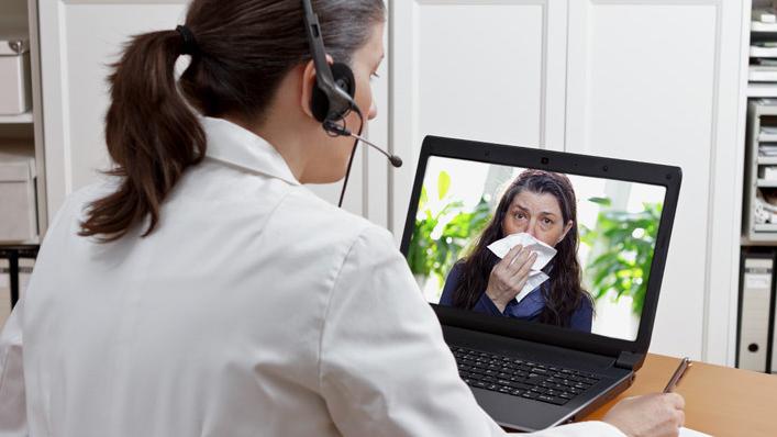 Visita virtuale  Con la telemedicina è possibile in molti casi offrire un consulto efficace