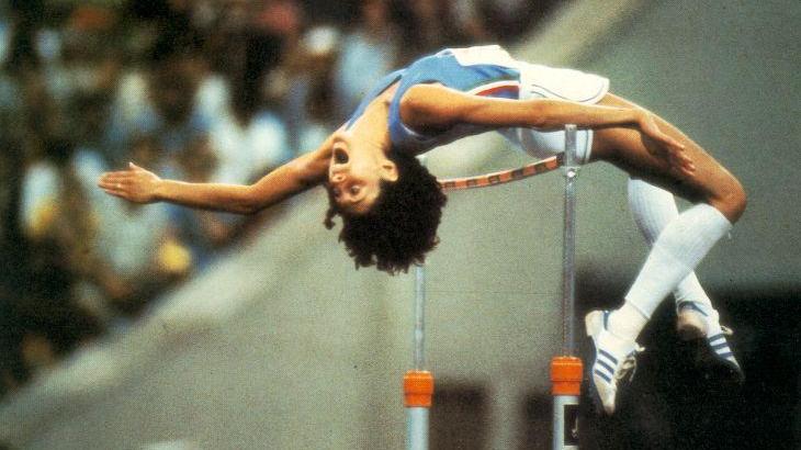 Sara Simeoni alle olimpiadi di Mosca 1980