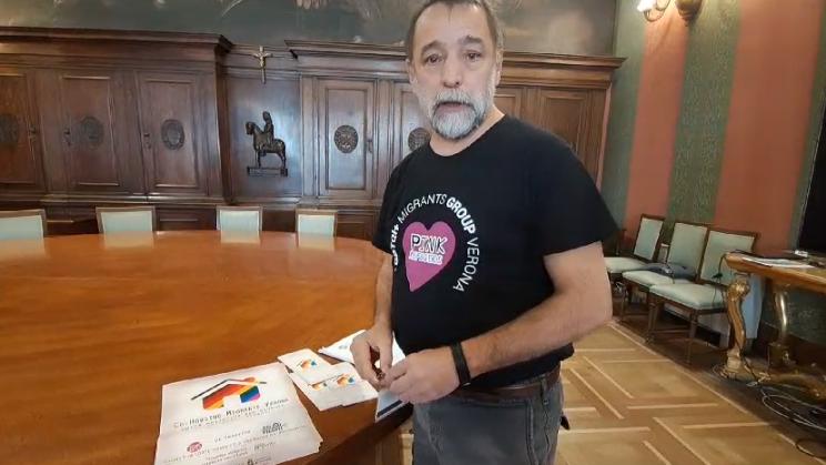Giovanni Zardini, presidente del Circolo Pink (Bazzanella)