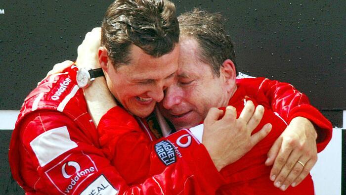 Michael Schumacher con Jean Todt (foto ANSA)