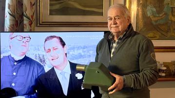 Gianantonio Vinco oggi racconta la prima tv arrivata al Belvedere: una specie di lanterna magica costruita da un radioamatore