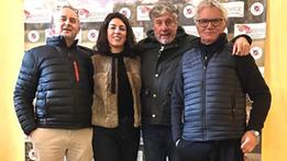 Nove buche, tanti sorrisi  Stefano Zenti e Benedetta Zampini con  Purgato e Alberto Malesani 