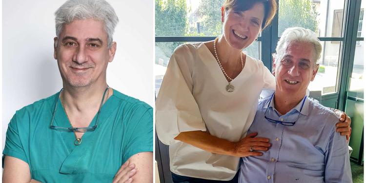 Il chirurgo Massimo Falconi con la moglie Nora Sartori, anche lei medico, scomparsa nel 2023 per un tumore al pancreas