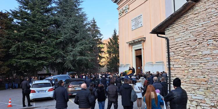 I funerali di Davide Zantedeschi a Molina
