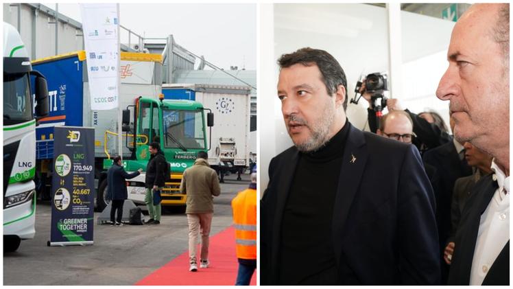 Matteo Salvini in fiera a Verona per LetExpo (Marchiori)