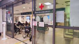 L’ingresso del Pronto soccorso dell’ospedale di Borgo Trento