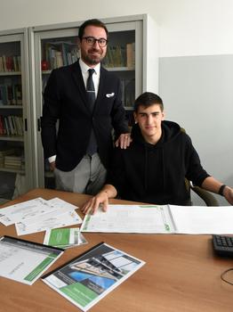 Pablo Gentile con il professor Corrado Gisondi