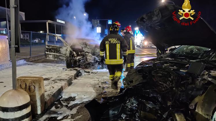 Il tragico incidente accaduto la scorsa notte lungo la SP 66 in via Monte Pasubio a Zane