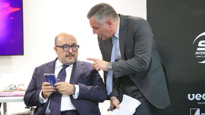 Il ministro Gennaro Sangiuliano a Casa Athesis con il direttore Massimo Mamoli