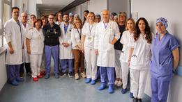Il team dell'Urologia del "Mater Salutis" di Legnago con il dottor Curti