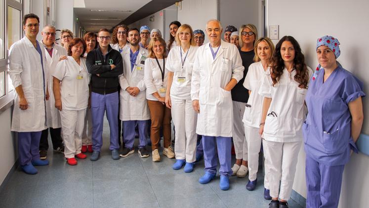 Il team dell'Urologia del "Mater Salutis" di Legnago con il dottor Curti