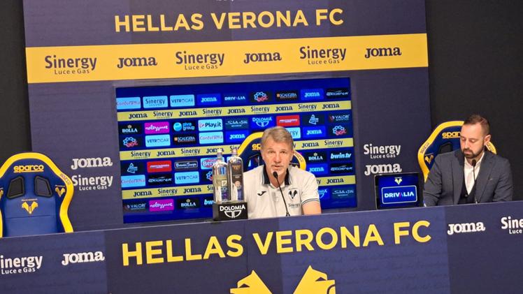 La conferenza stampa di Baroni in vista di Verona-Udinese (Tavellin)
