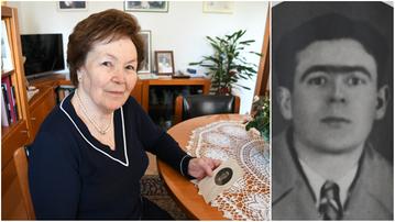 Renata Righetti e la foto del padre Edoardo morto a causa dell’esplosione della polveriera nel 1945