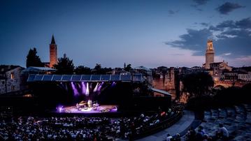 Il Teatro Romano durante una passata edizione di Verona Jazz