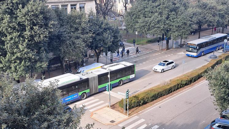 Autobus in Corso Porta Nuova