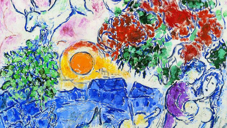 Marc Chagall, Sole Giallo (1958), simbolo dell’esposizione ferrarese    