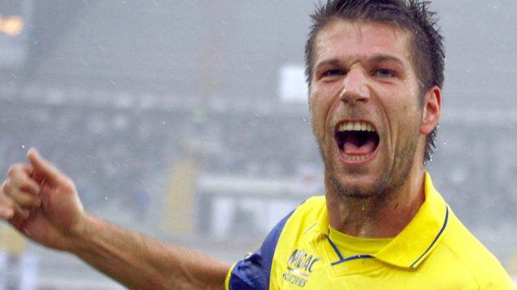 L’urlo di Bostjan Cesar, 28 anni, alla prima stagione con la casacca del Chievo FOTOEXPRESS/UDALI    