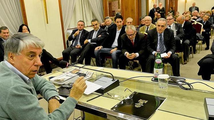 Il senatore Carlo Giovanardi dei Popolari liberali ieri all'hotel Leon d'Oro: alleanza con Alfano  MARCHIORI