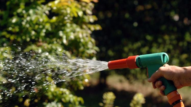 Irrigazione in un giardino privato