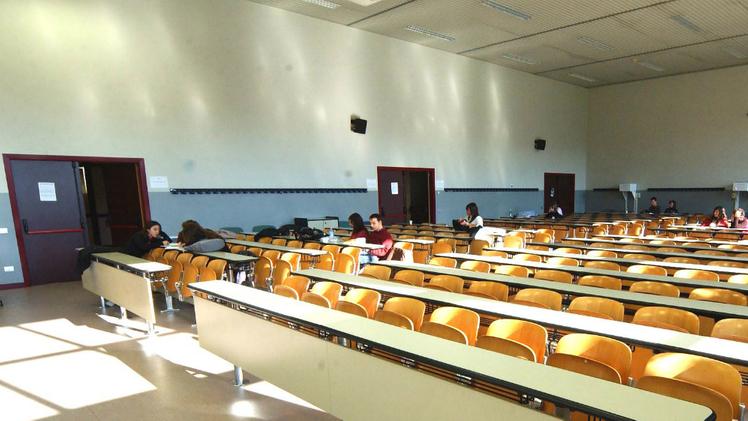 Verona, interno di un'aula universitaria (archivio)
