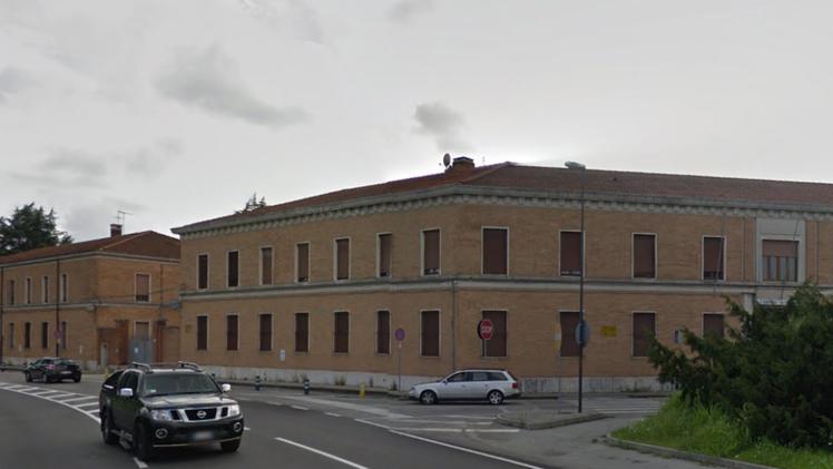 La caserma Serena a Casier (Treviso) dove sono ospitati i profughi (foto google street view)