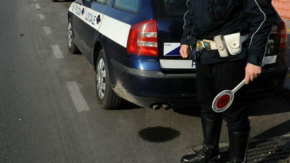 Polizia municipale in azione (foto d'archivio)