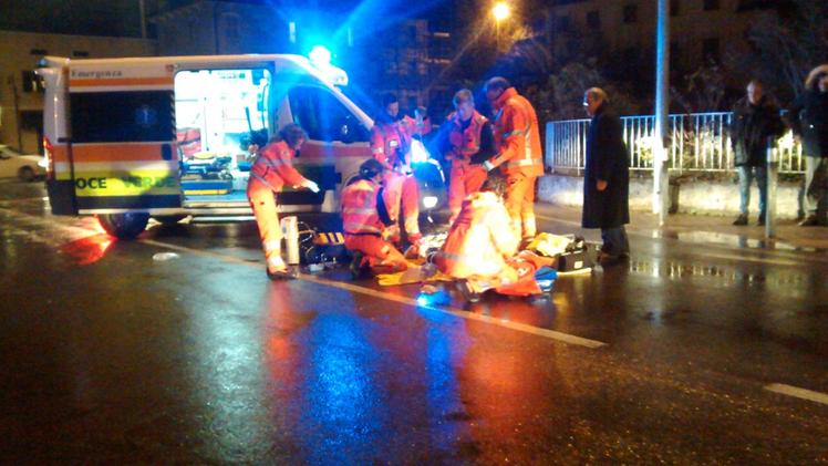 I soccorsi dopo l’incidente di San Floriano (G Riolfi)