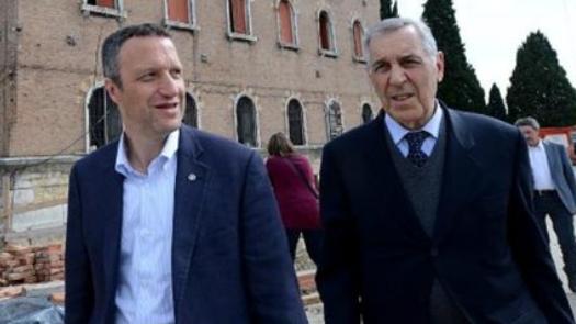 Il presidente Paolo Biasi con il sindaco Tosi: stamattina nuovo incontro per sciogliere gli ultimi dubbi