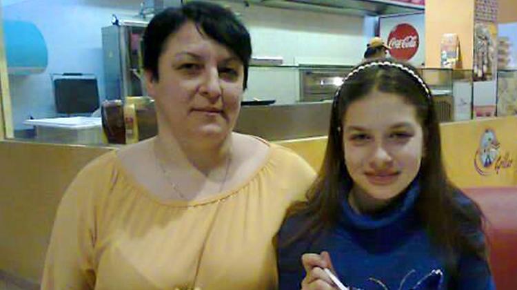 Mirela Balan con la figlia Larisa Elena