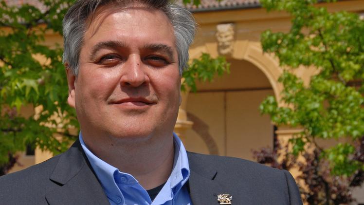 Luca Nardi, candidato sindaco della Lega Nord ad Arcole FOTO PECORA
