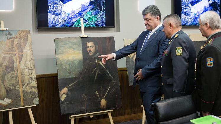 Il presidente Poroshenko e i quadri rubati a Castelvecchio