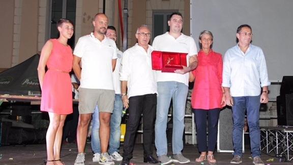 La cerimonia di premiazione della gara  svoltasi a Castel d’Ario
