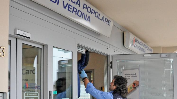 La filiale della Banca Popolare di Verona a Pradelle