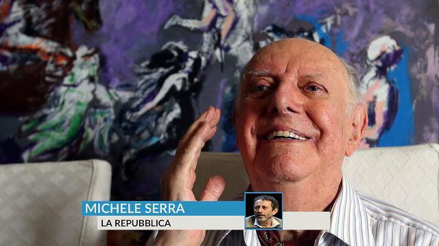 Michele Serra ricorda la carriera straordinaria dell'artista coronata dal Nobel nel 1997."Quando muore un personaggio di questo spessore in un Paese fazioso come il nostro si mette a repentaglio lo spessore artistico. La politica è una zavorra per la purezza dell'arte. Prima di tutto viene il palcoscenico"