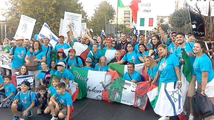 La delegazione italiana alla marcia per la Pace a Gerusalemme