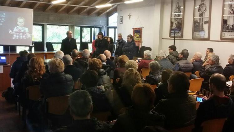 La sala civica Savoldo a Povegliano durante l’incontro organizzato da Nuove Prospettive