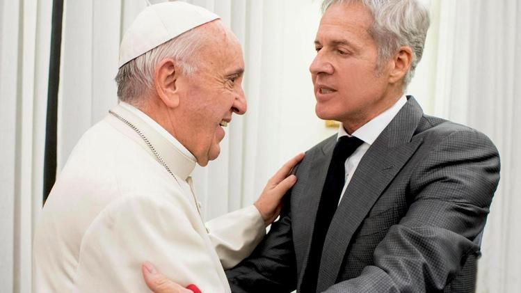 Papa Francesco con Claudio Baglioni