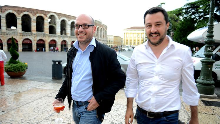Salvini in piazza Bra