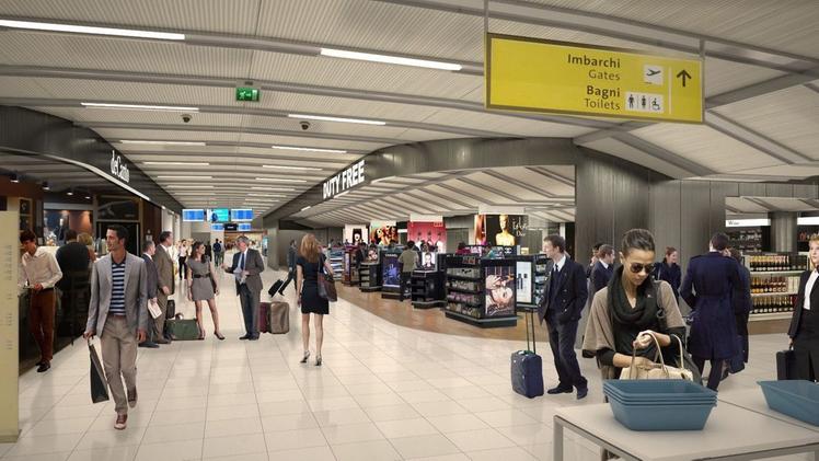 Il rendering del nuovo terminal dell’aeroporto Catullo secondo il masterplan