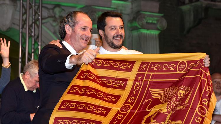 Salvini e Zaia il 25 aprile a Verona