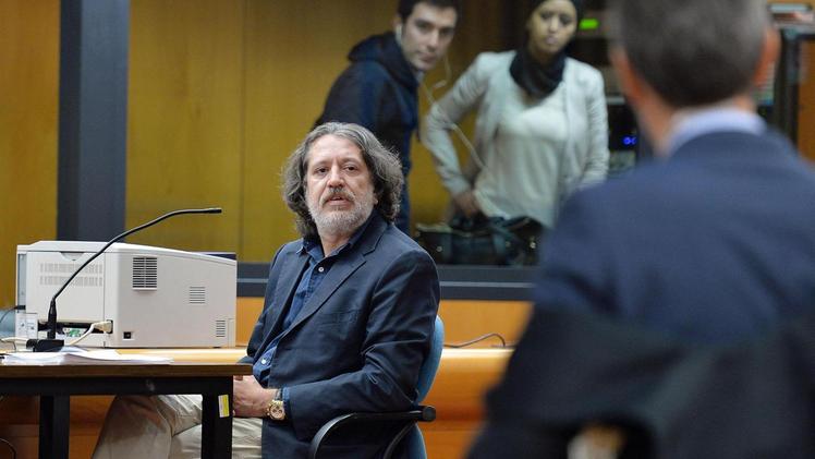 L'imputato Davide Vannoni durante l'udienza   in Tribunale