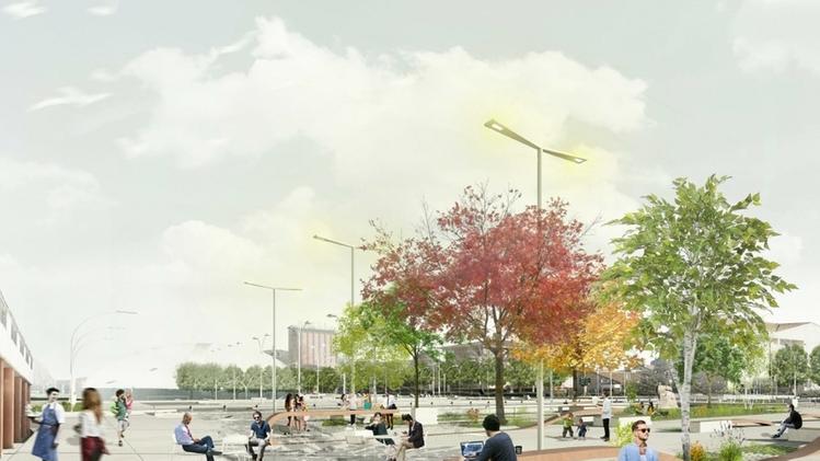 Il progetto di rifacimento di piazza del Grano che ha vinto il  concorso di idee